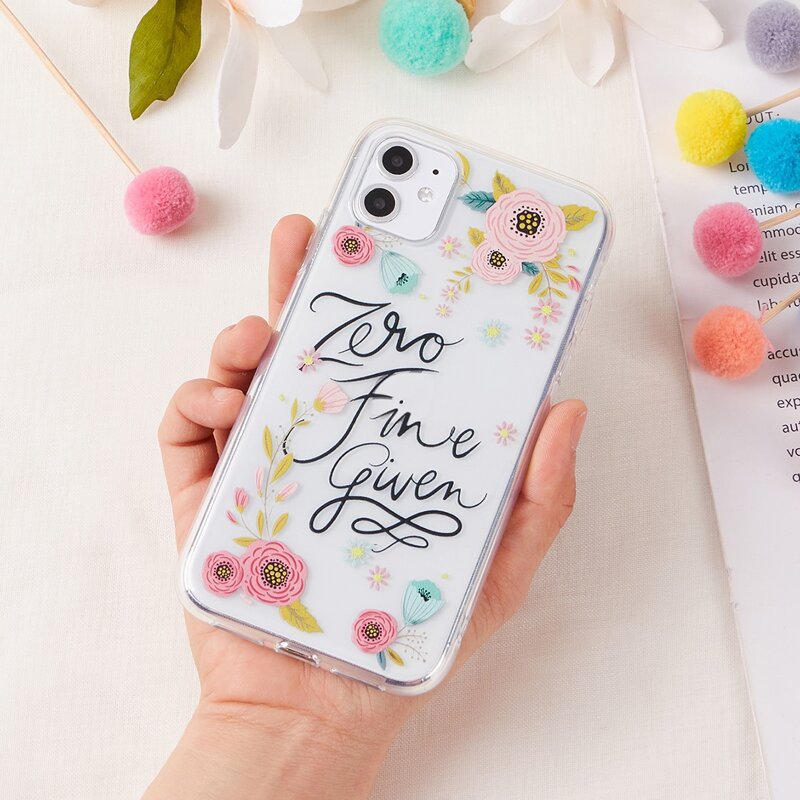 

Floral Clear iPhone Case, Multicolor