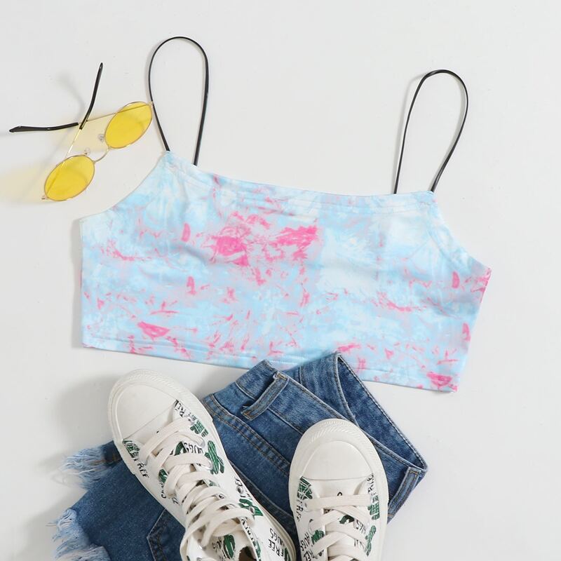 

Tie Dye Crop Cami, Multicolor