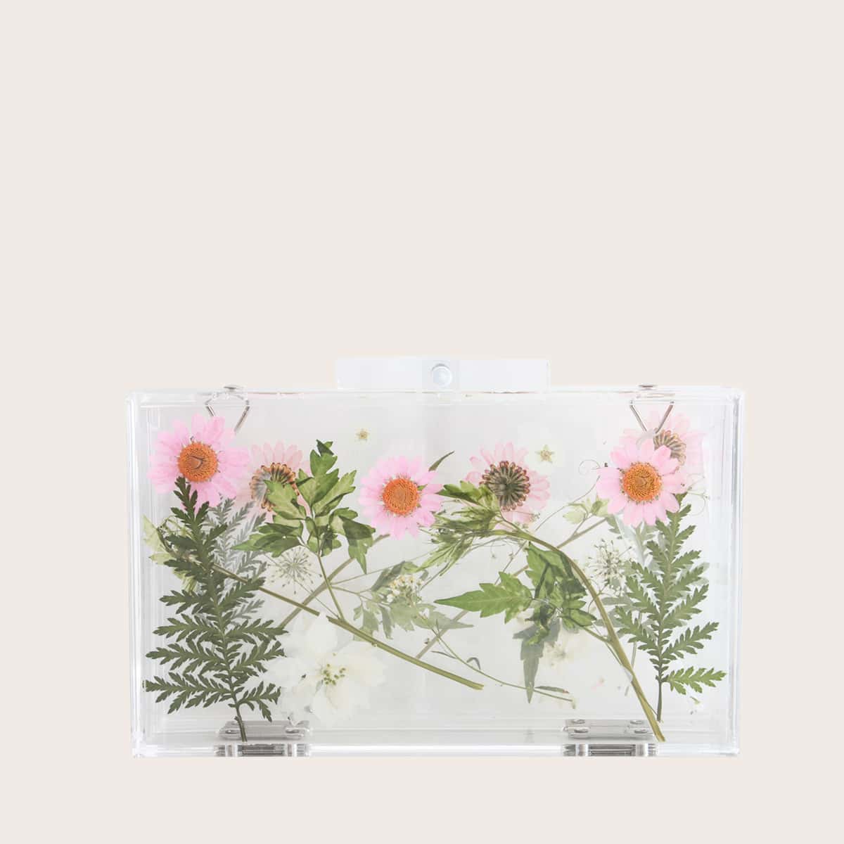 

Flower Pattern Clutch Bag