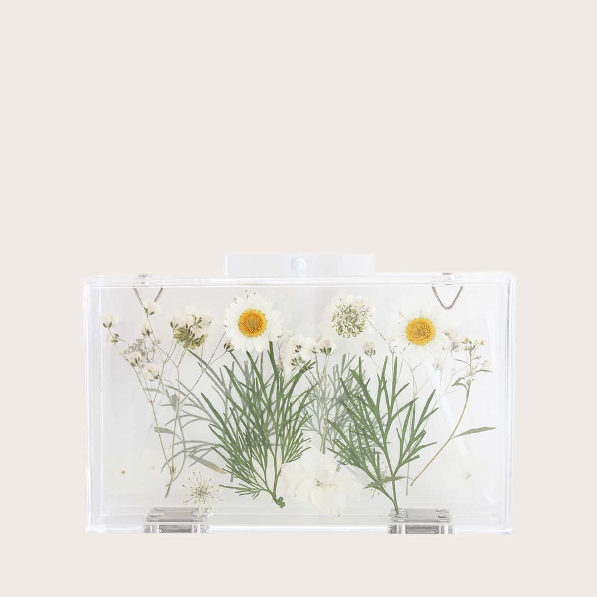 

Flower Pattern Clutch Bag
