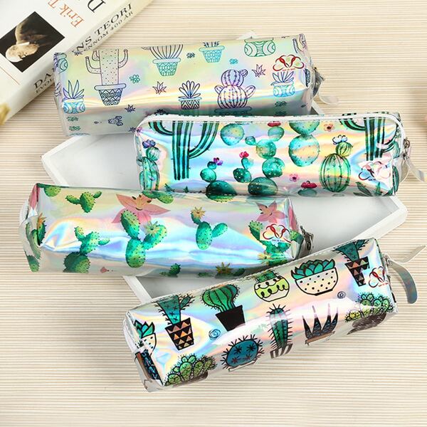 

1pc Cactus Print Random Pencil Case, Multicolor