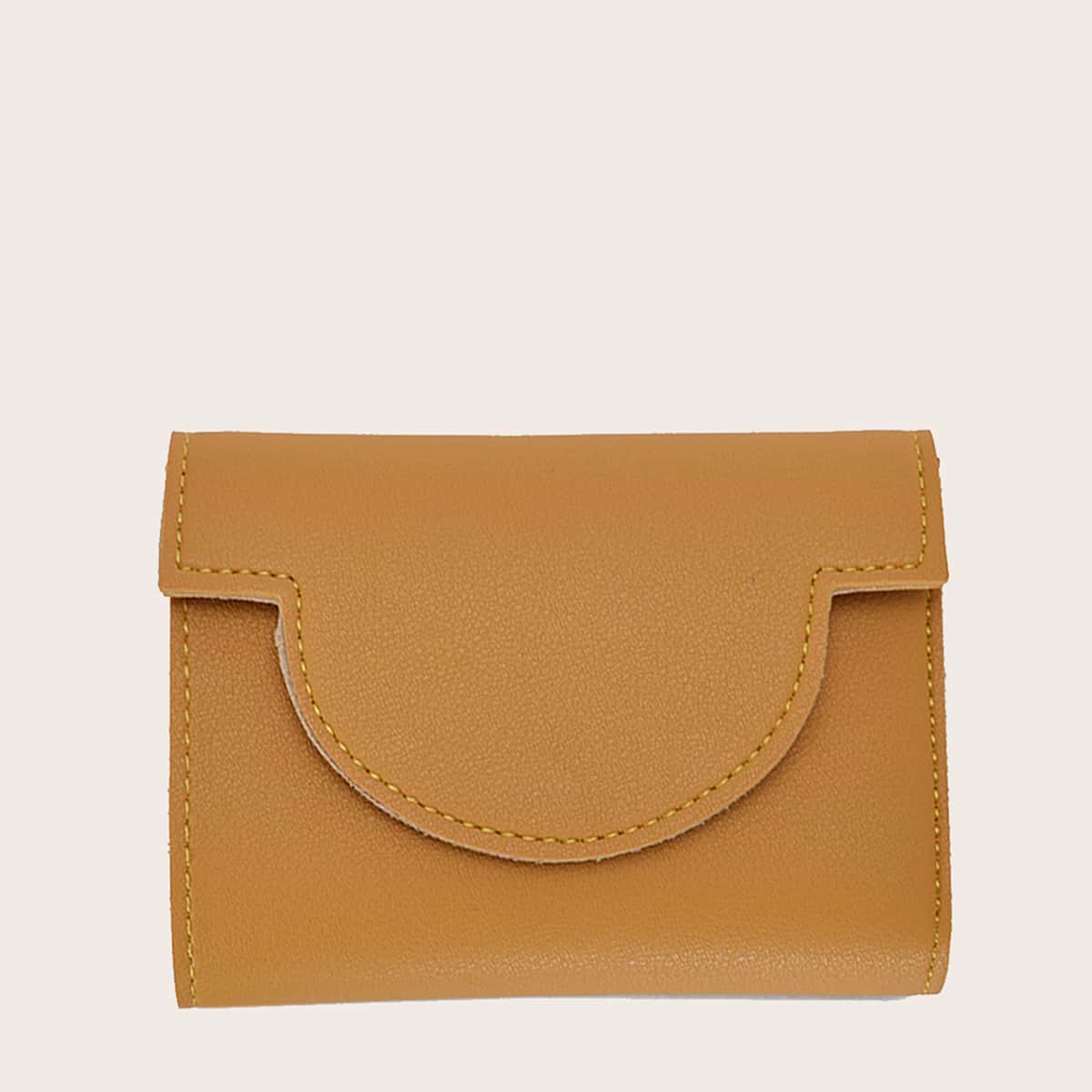 

Minimalist Fold Over Purse, Yellow