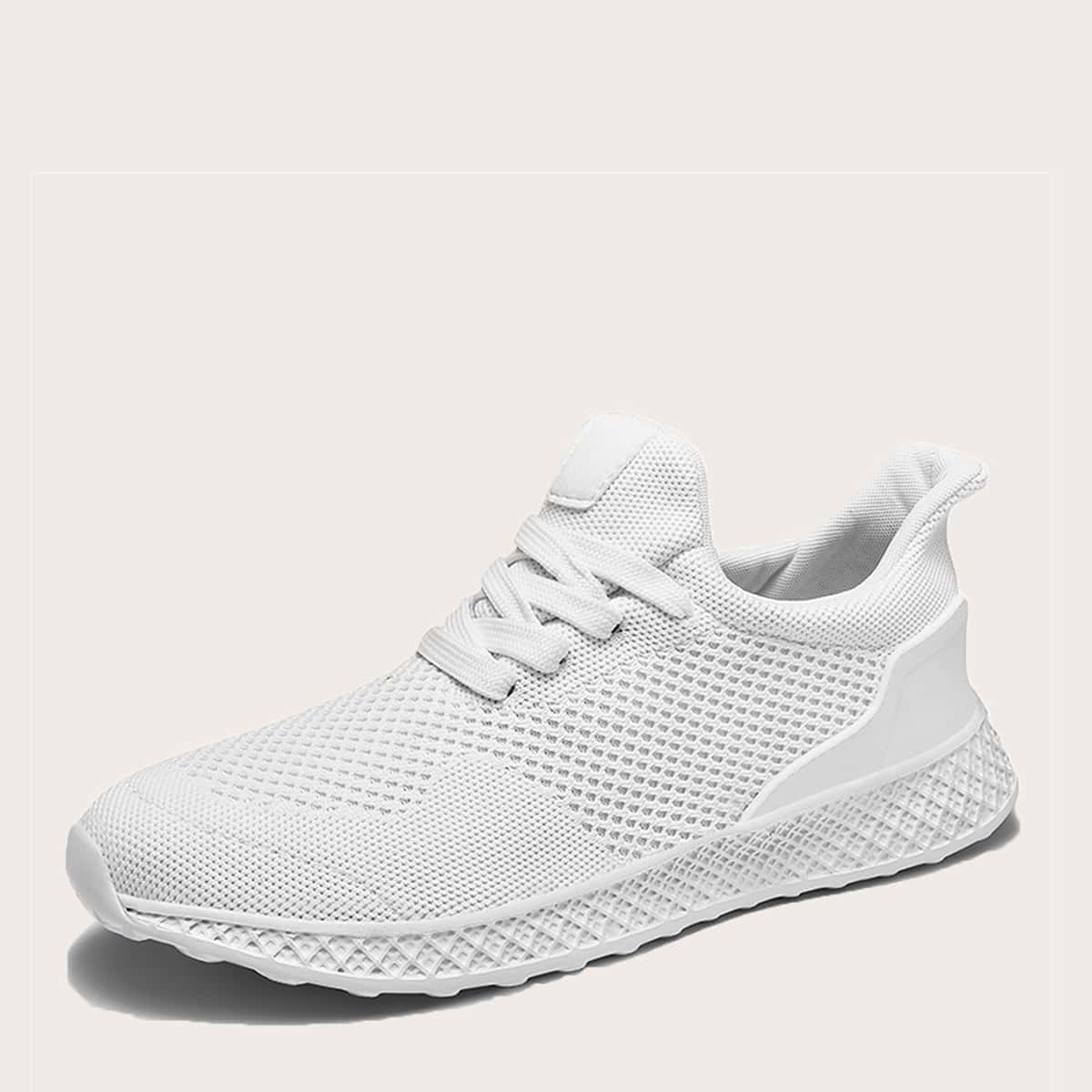 

Guys Lace-up Front Low Cut Sneakers, White