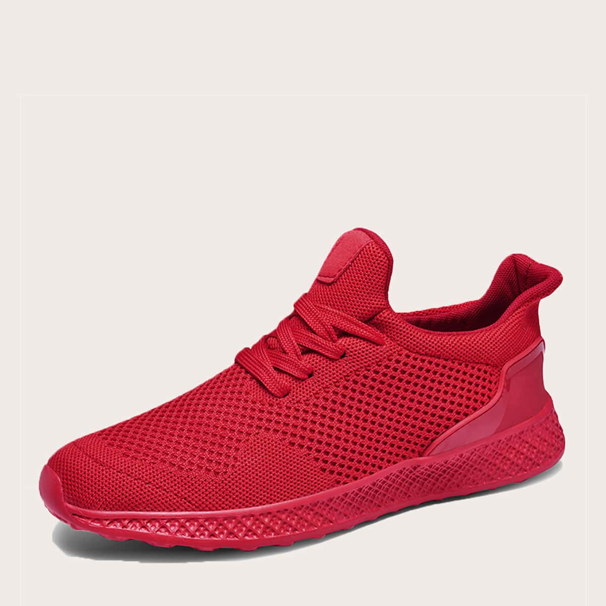

Guys Lace-up Front Low Cut Sneakers, Red