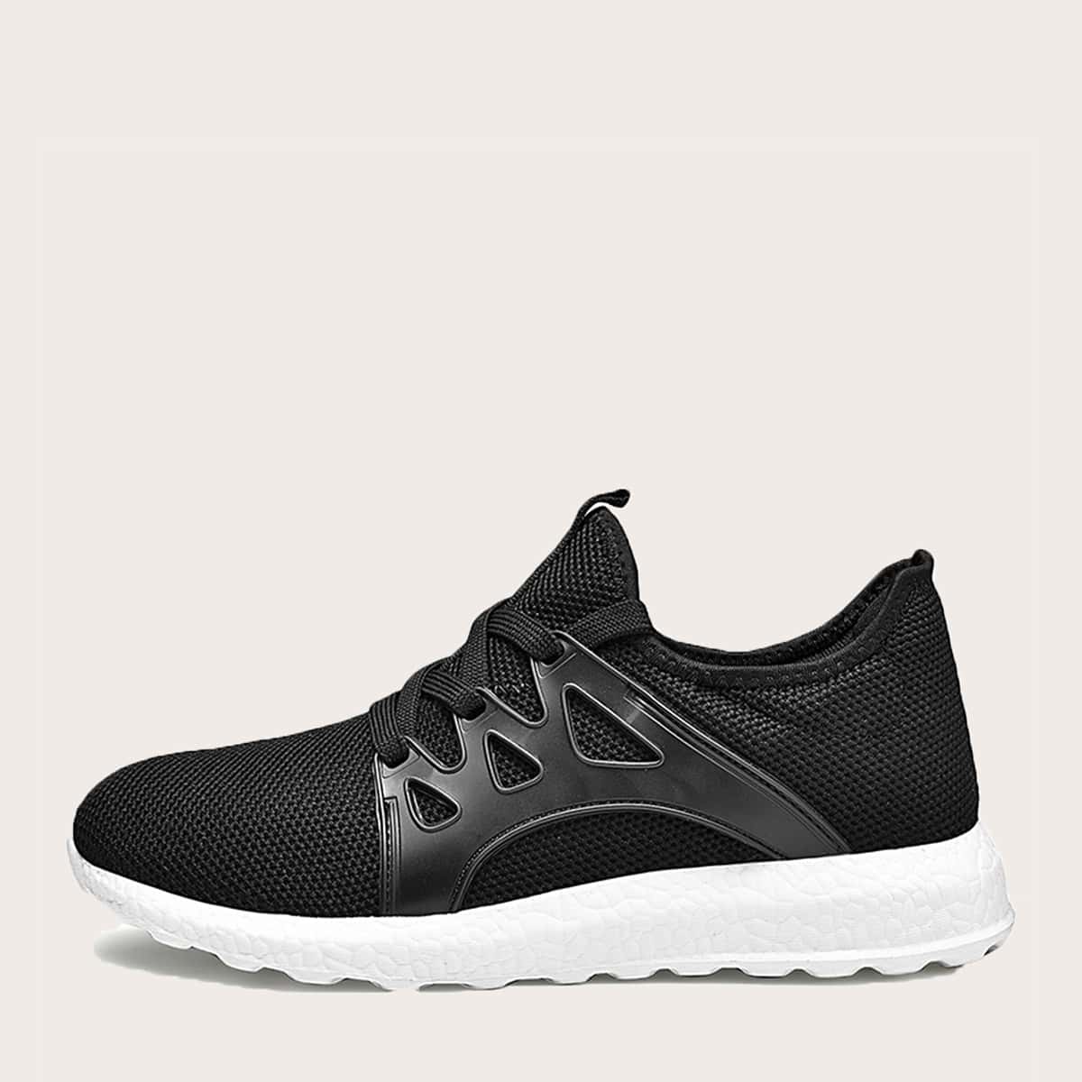 

Guys Lace-up Front Low Cut Sneakers, Black