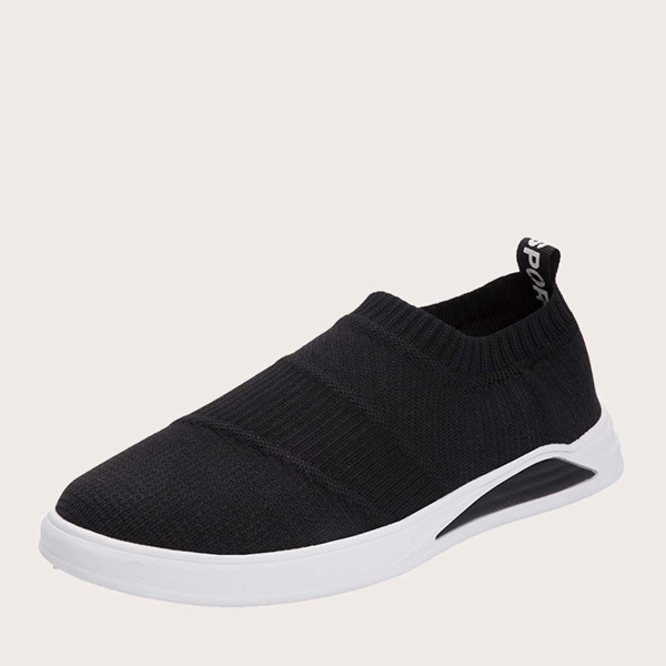 

Men Slip On Sock Sneakers, Black