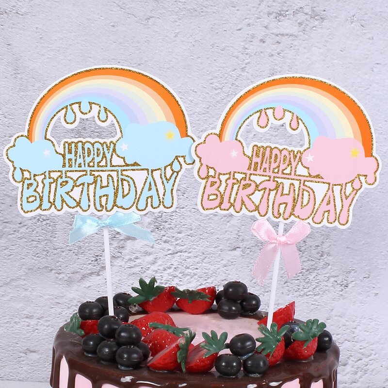 

1pc Slogan Graphic Cake Topper, Multicolor