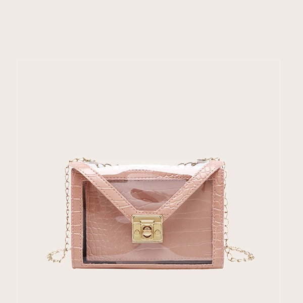 

Girls Cross Embossed Crossbody Bag With Inner Pouch, Pink