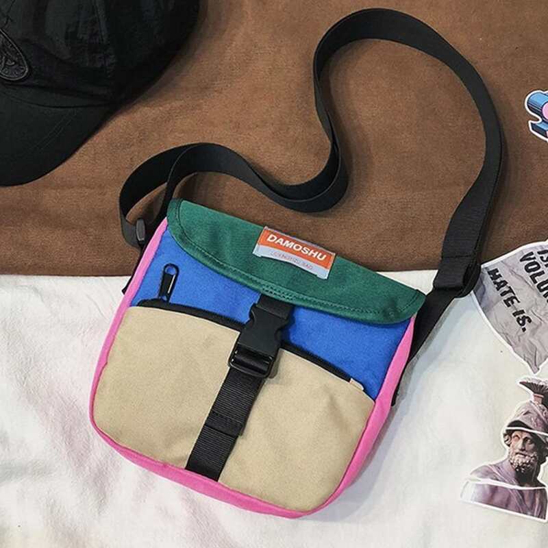 

Colorblock Buckle Crossbody Bag, Multicolor