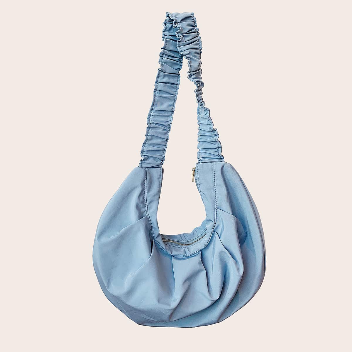 

Ruched Strap Crossbody Bag, Blue