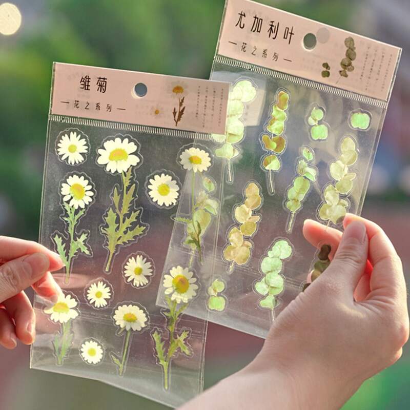 

1sheet Floral Pattern Random Sticker, Multicolor