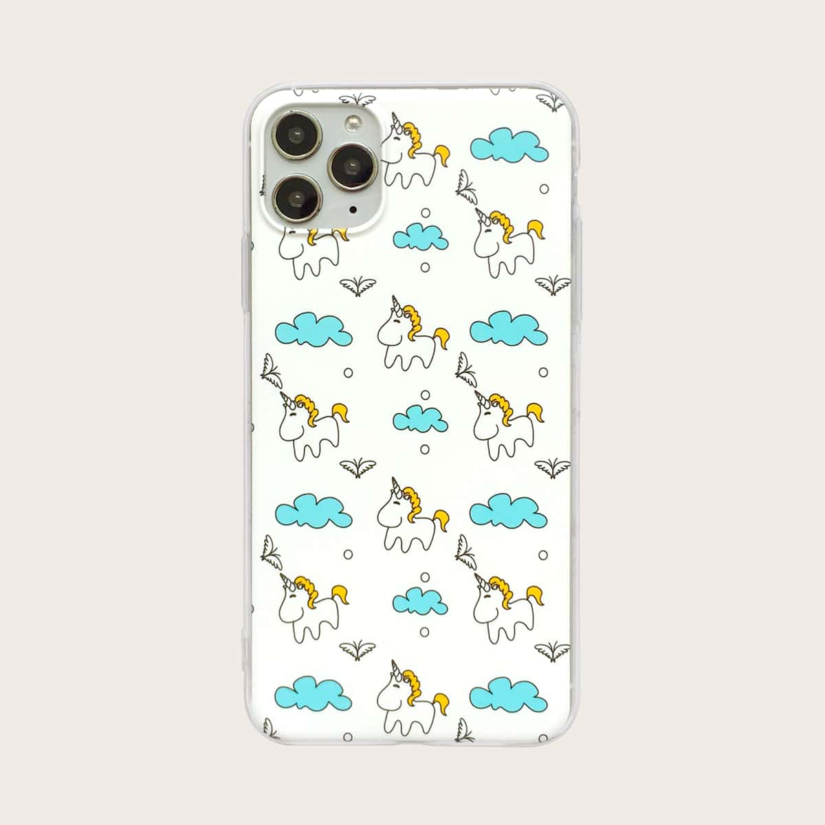 

Unicorn Print iPhone Case, Multicolor