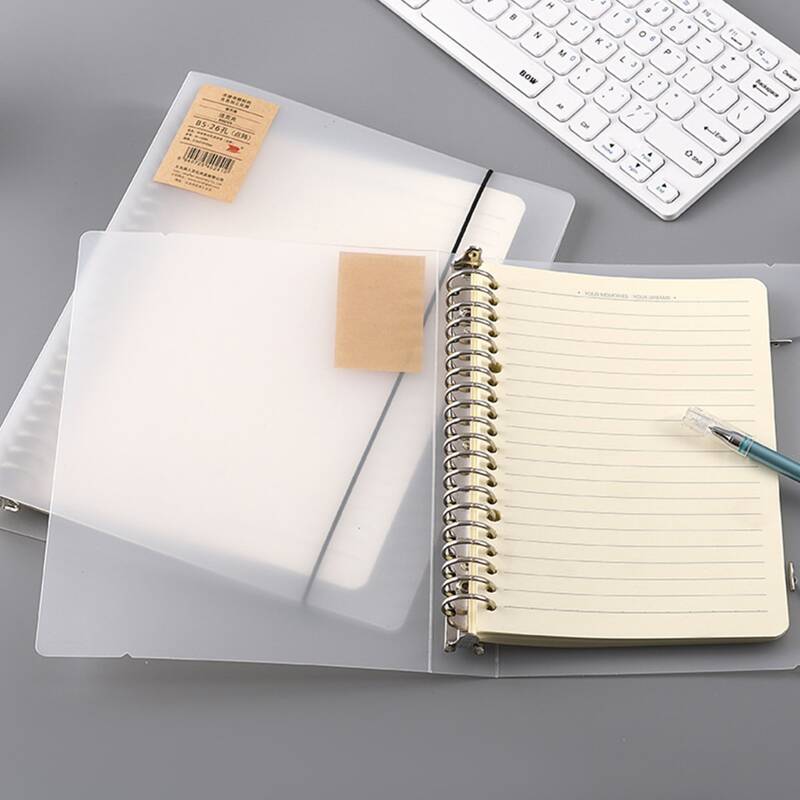 

1pack Clear Cover Random Notebook, White