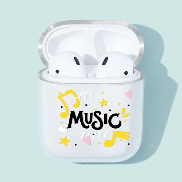 

Чехол для AirPods с текстовым узором