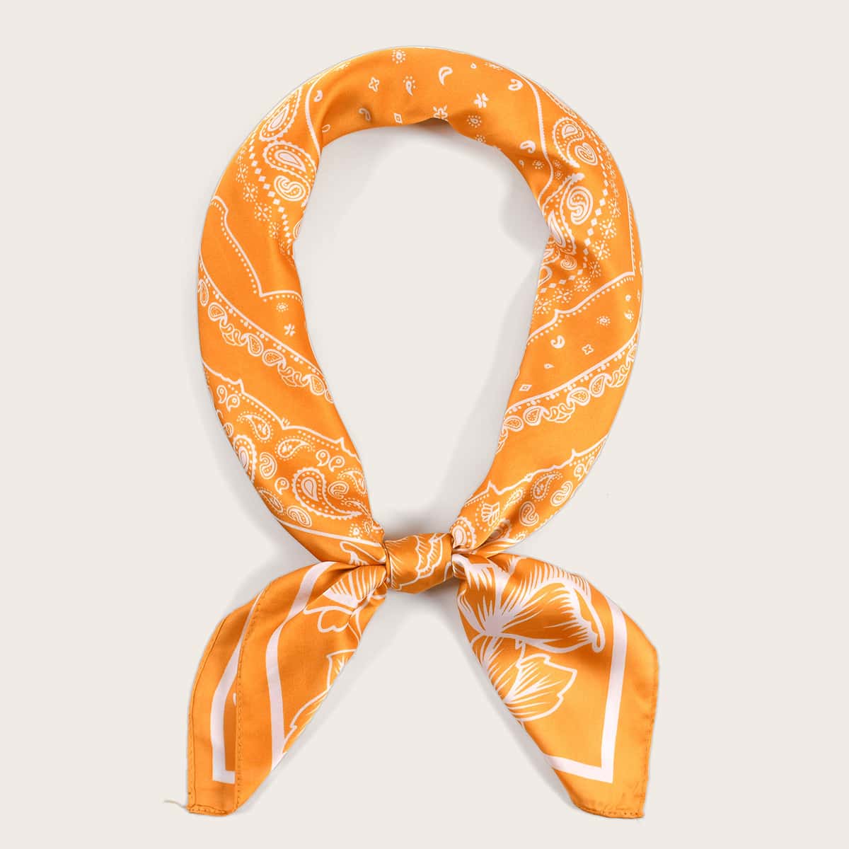 

Paisley Pattern Bandana, Orange
