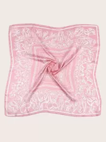 Paisley Pattern Bandana - Pink - View 2