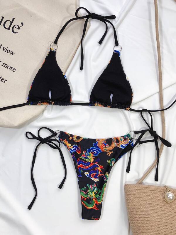 shein dragon bikini