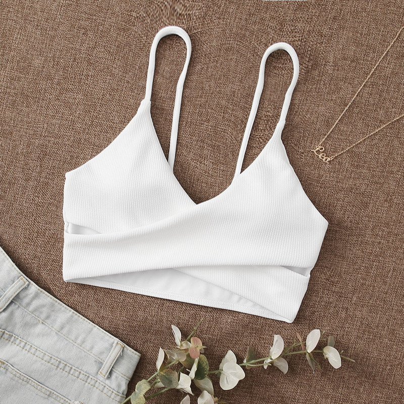 

Wrap Bikini Top, White