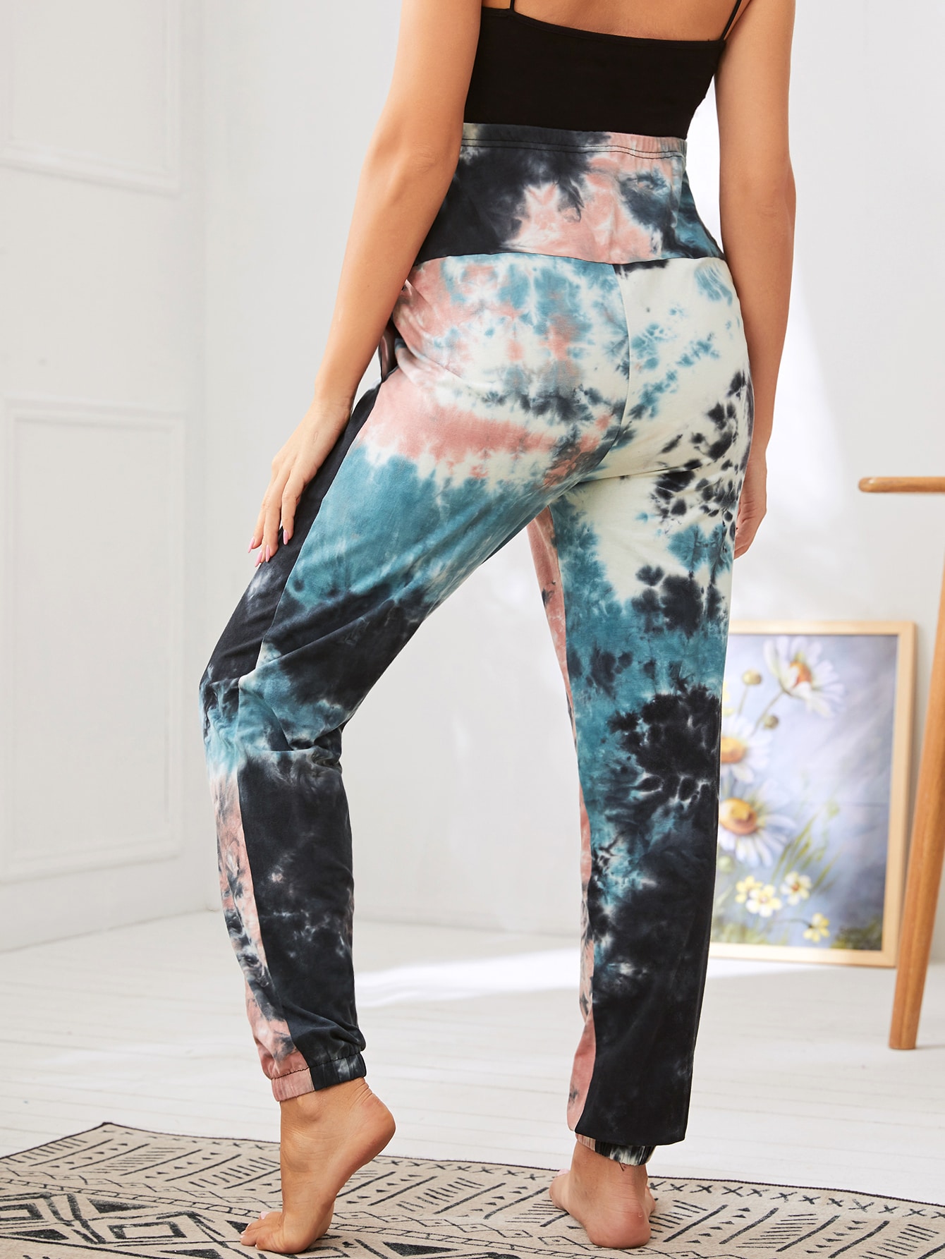 SHEIN Maternity High Waist Tie Dye 