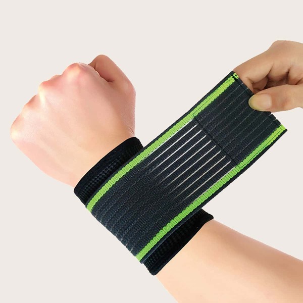 

Полосатый спортивный браслет 1шт, Многоцветный