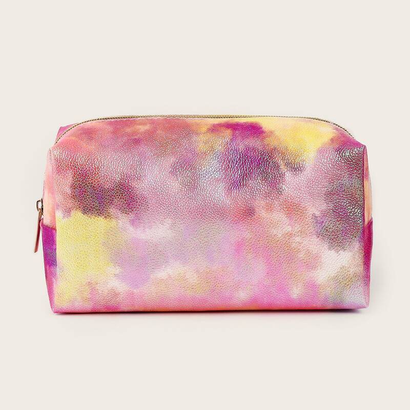 

Color Block Makeup Bag, Multicolor