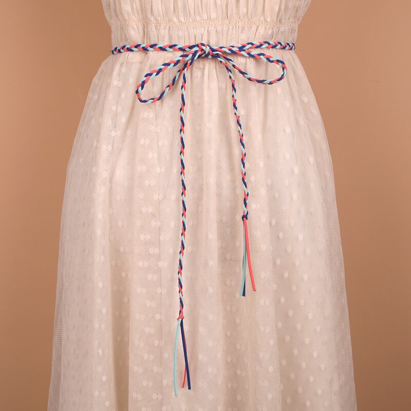 

Color Block Rope Belt, Multicolor
