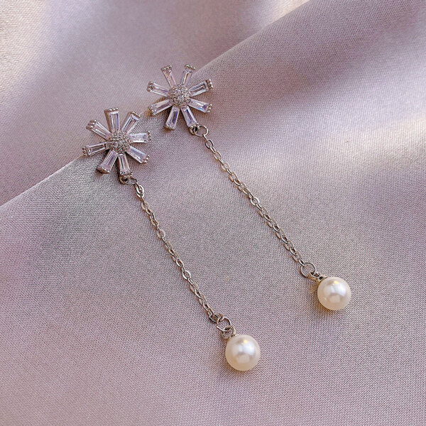 

Faux Pearl Decor Drop Earrings, Multicolor
