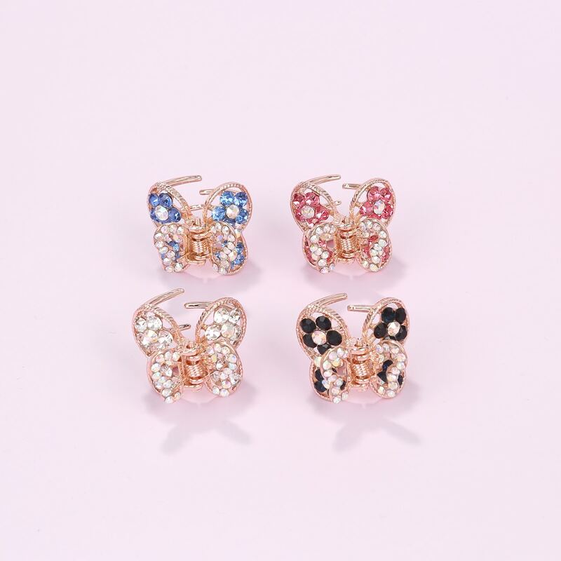 

4pcs Butterfly Shaped Hair Claw, Multicolor
