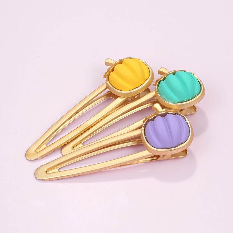 

3pcs Geometric Shaped Hair Clip, Multicolor