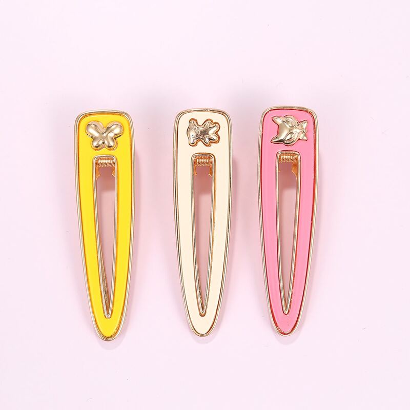 

3pcs Butterfly Decor Hair Clip, Multicolor