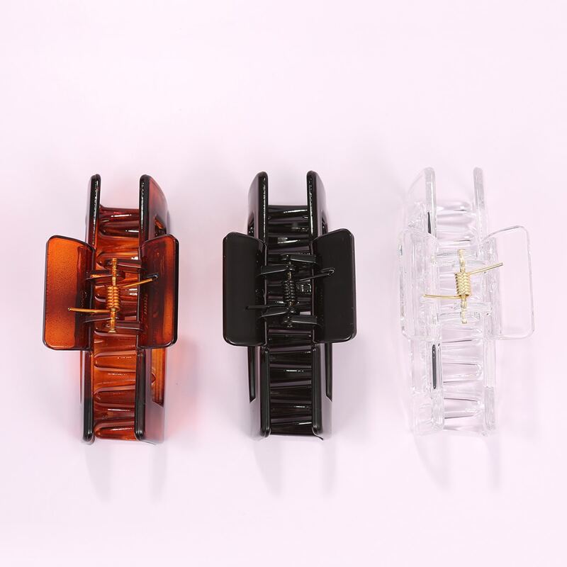 

3pcs Simple Hair Claw, Multicolor