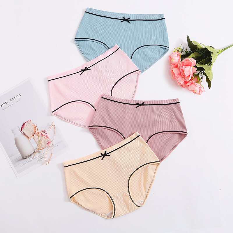 

4pack Ribbed Panty, Multicolor