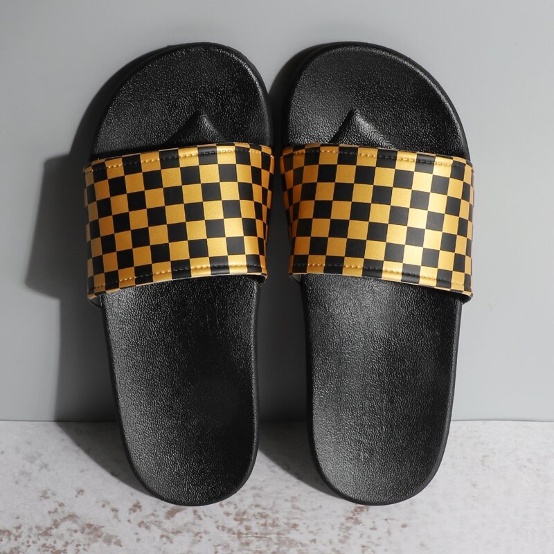 

Guys Checkered Graphic Sliders, Multicolor