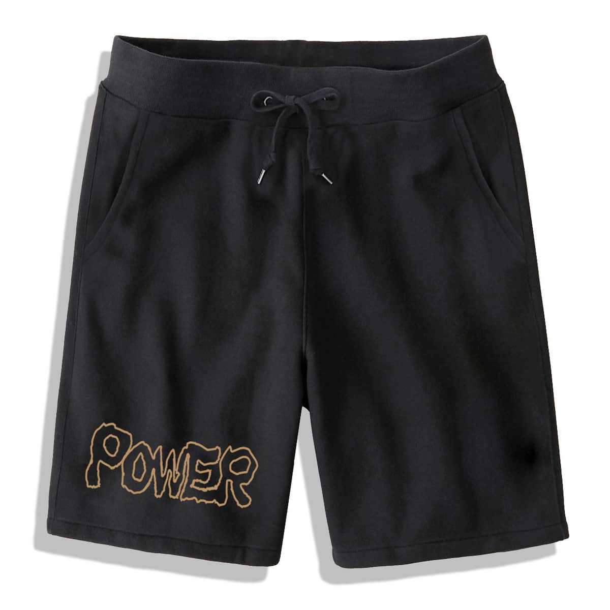 

Guys Letter Graphic Shorts, Black