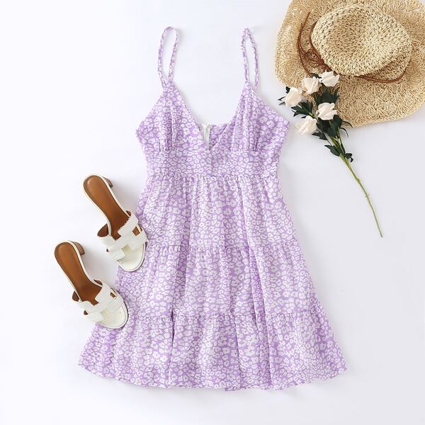 

Ditsy Floral Cami Sundress, Lilac purple
