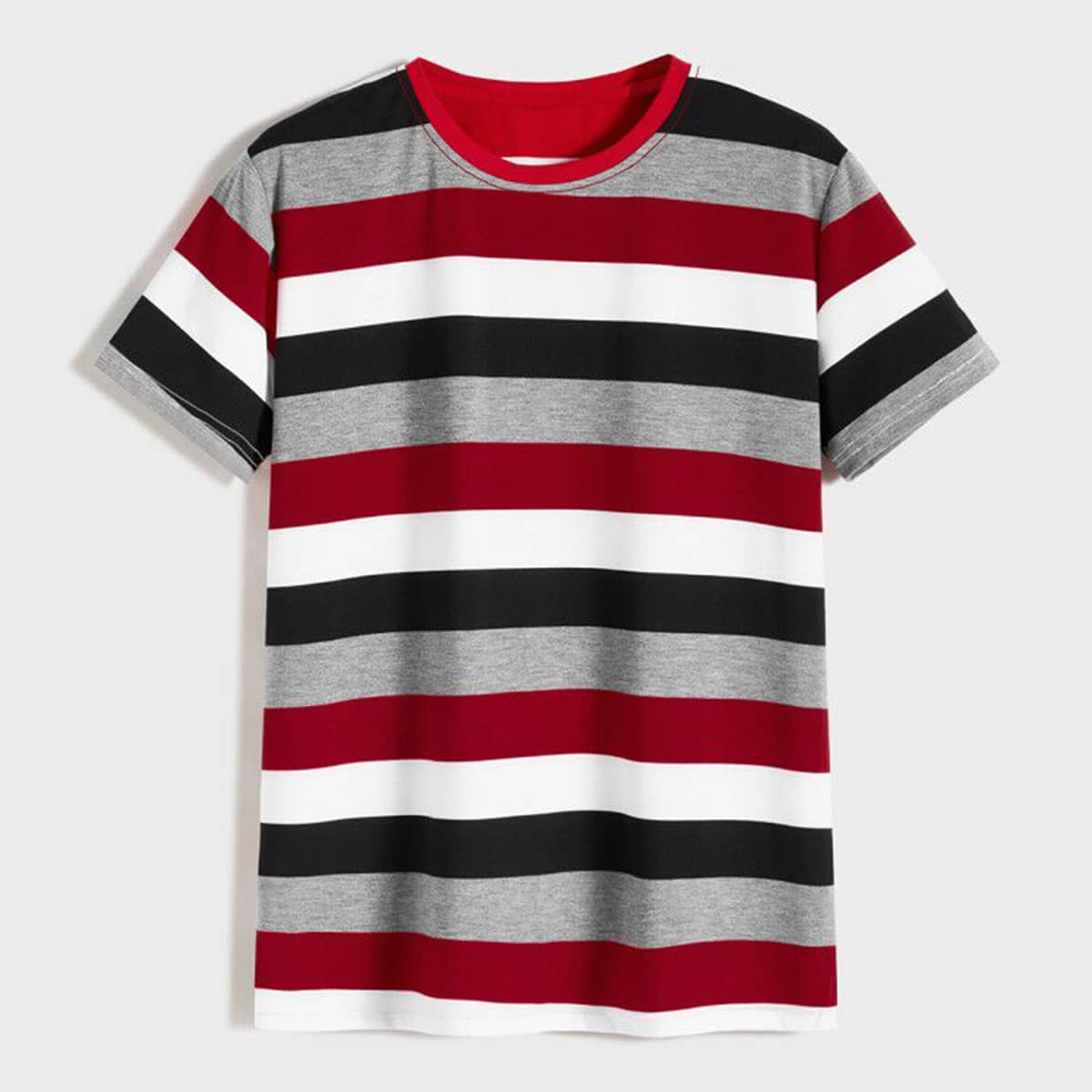 

Guys Striped Round Neck Tee, Multicolor