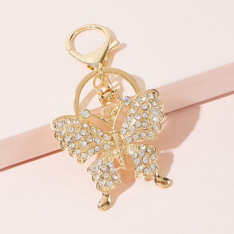 

Butterfly Charm Keychain, Gold