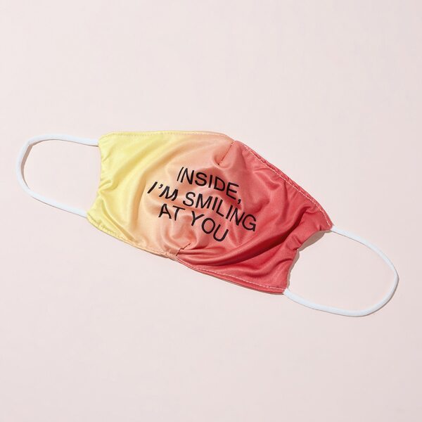 

Letter Graphic Face Mask, Multicolor
