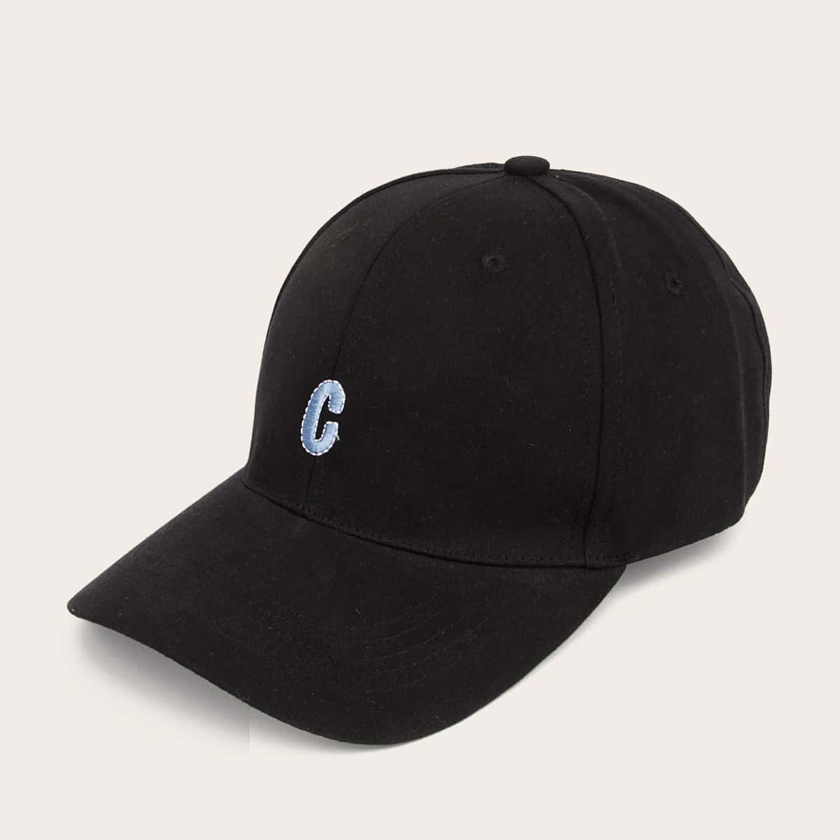 

Guys Letter Embroidery Baseball Cap, Black