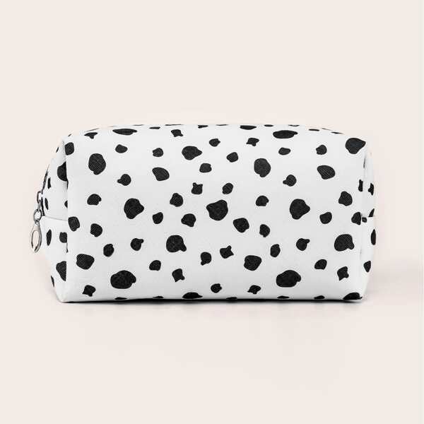 

Graphic Makeup Bag, Black and white