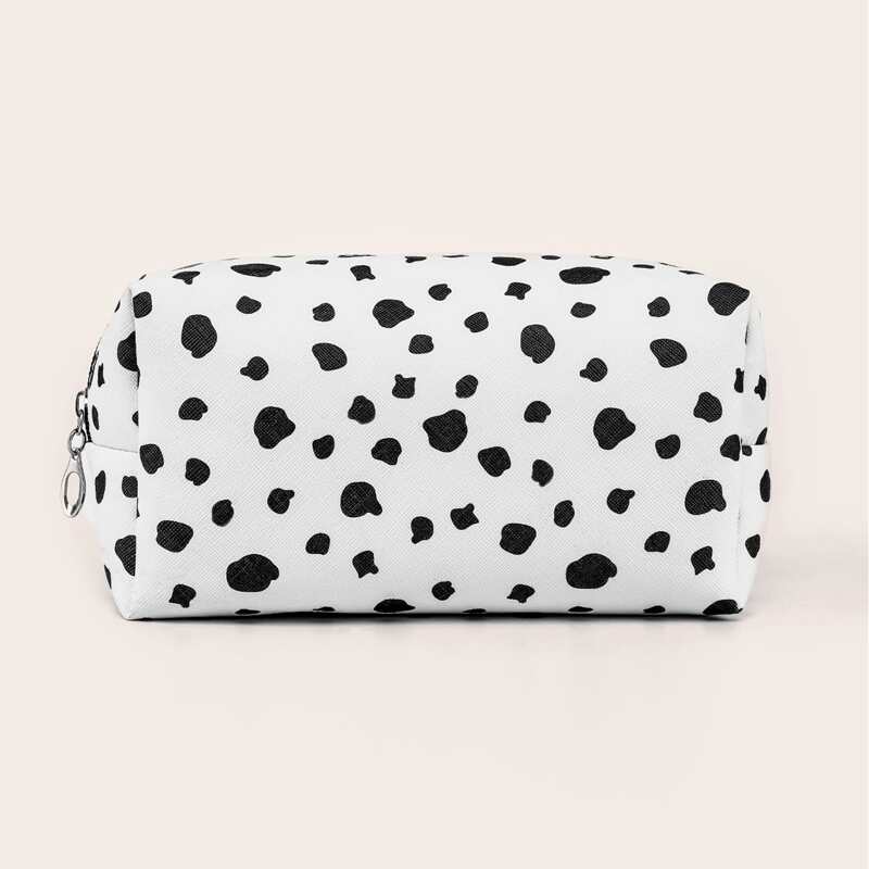 

Graphic Makeup Bag, Black and white