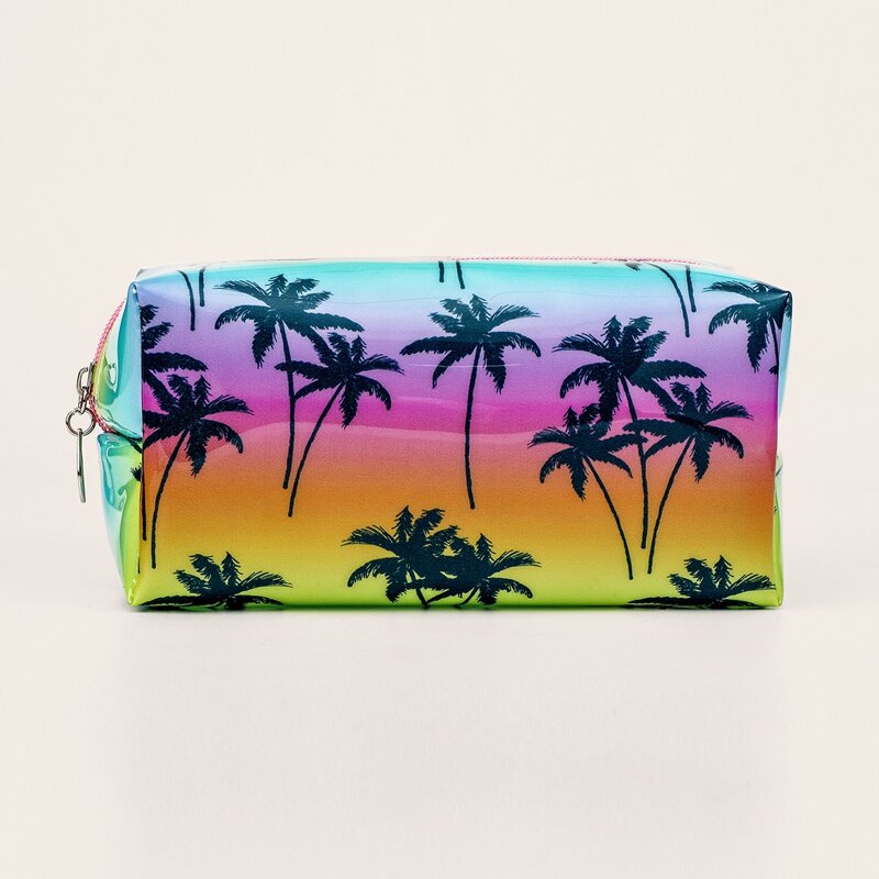 

Tropical Pattern Makeup Bag, Multicolor