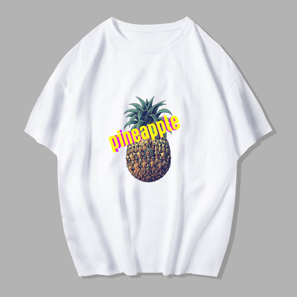 

Guys Pineapple Graphic Tee, White
