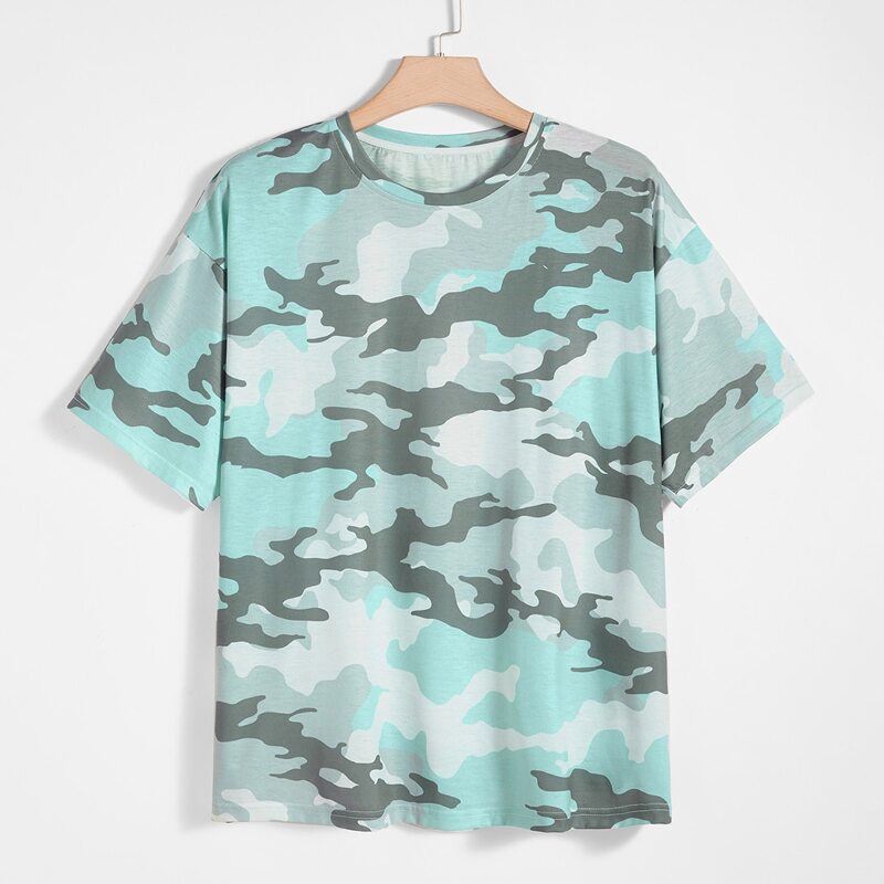 

Guys Camo Print Tee, Green