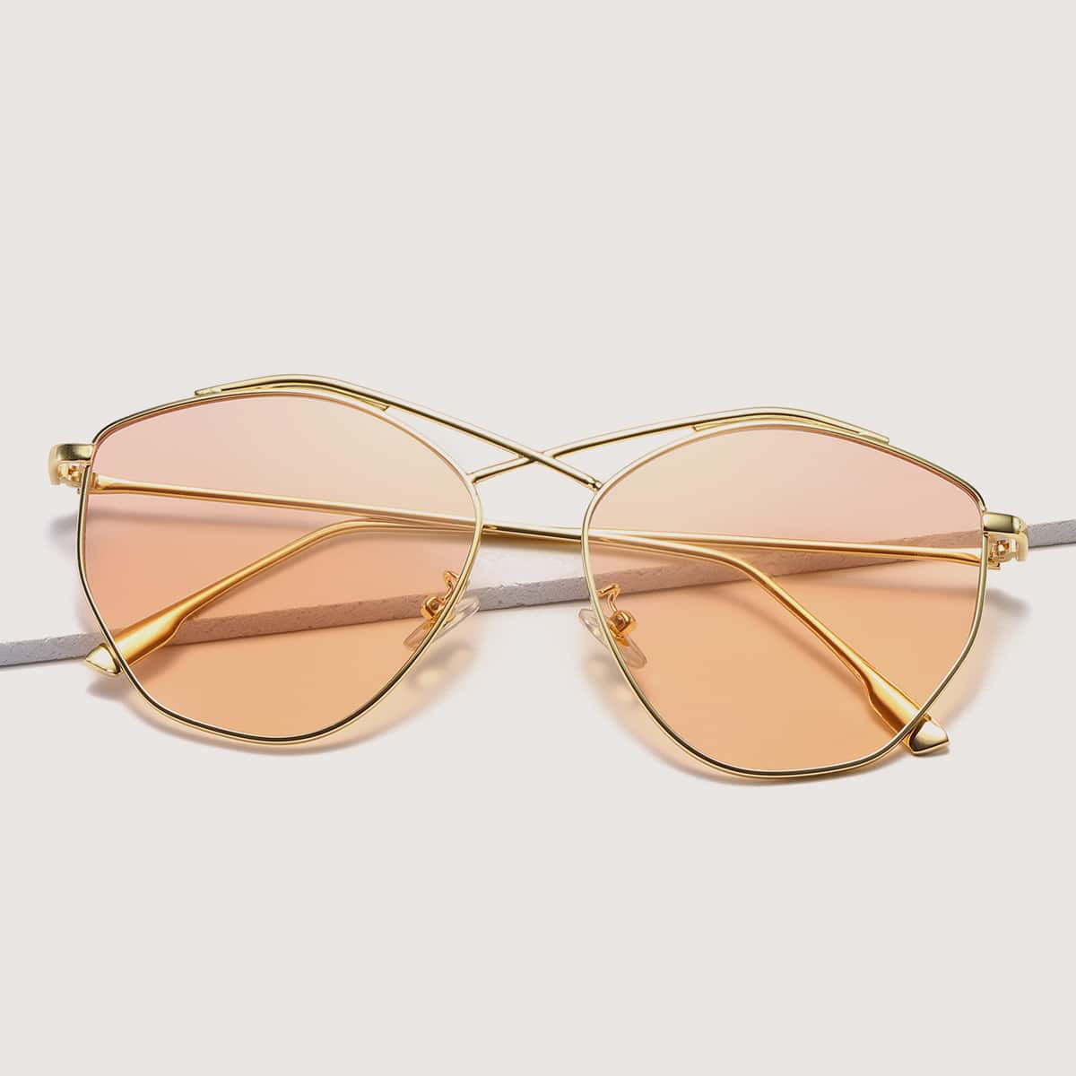 

Metal Frame Sunglasses, Pink