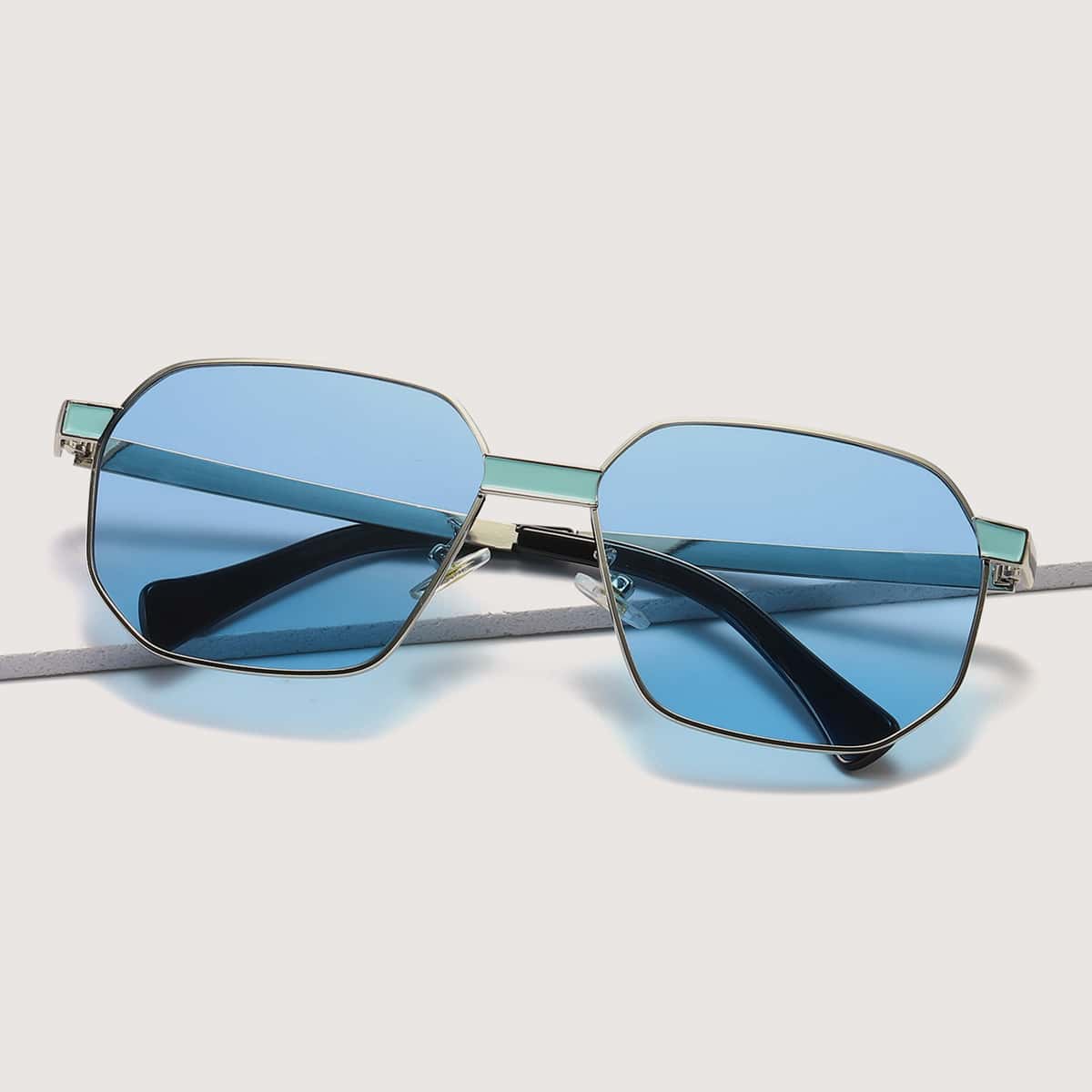 

Metal Frame Sunglasses, Blue