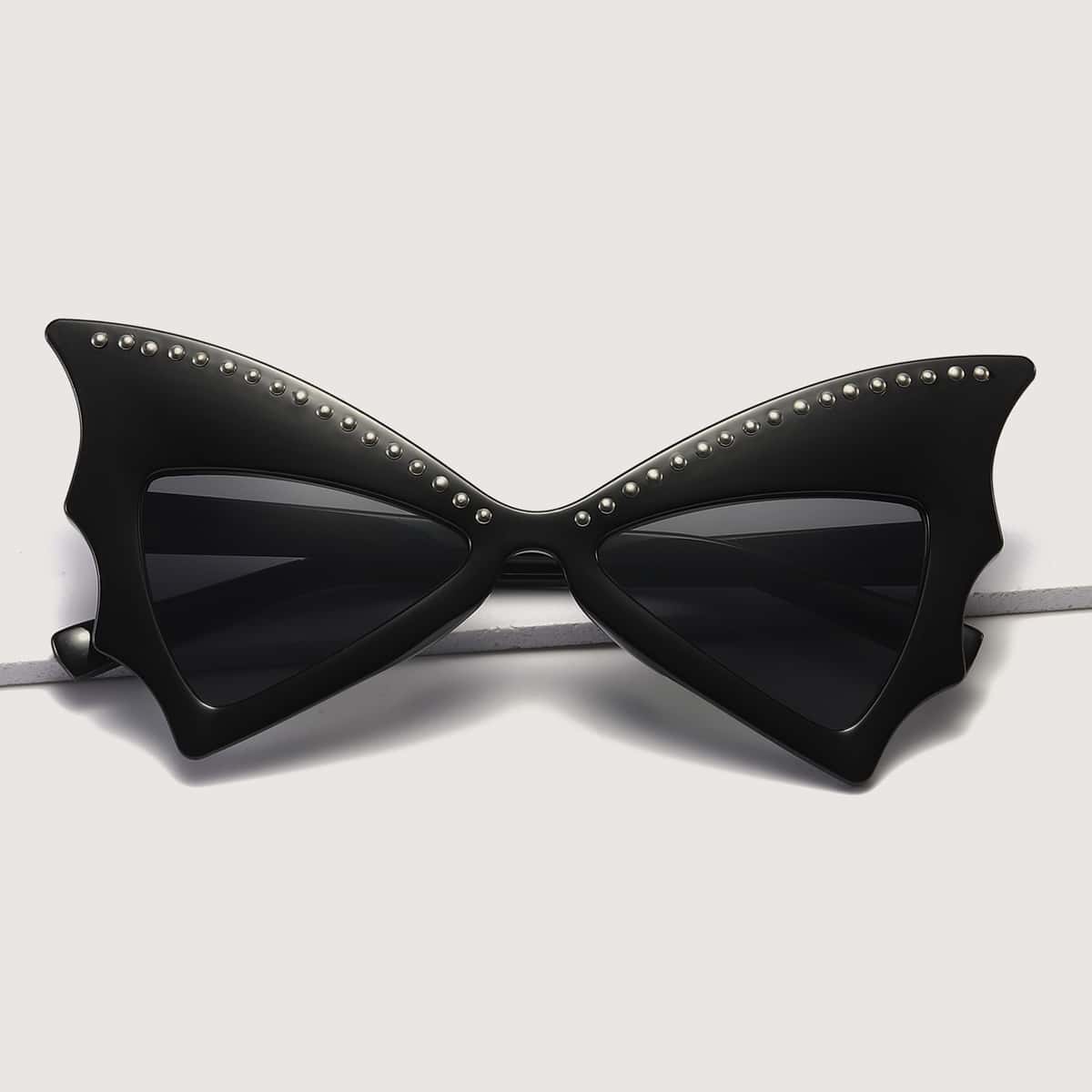 

Rhinestone Butterfly Sunglasses, Black