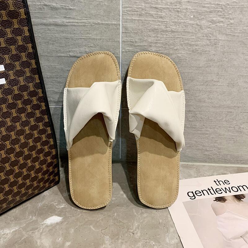

Twist Band Flat Sliders, Beige