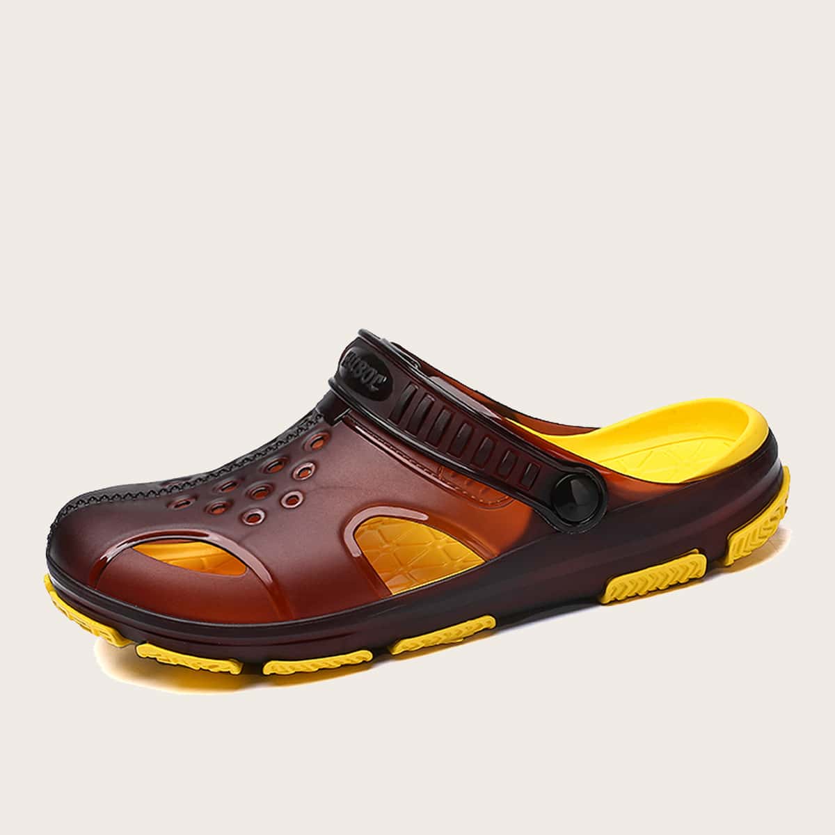 

Guys Hollow Out Two Way Wear Sandals, Brown
