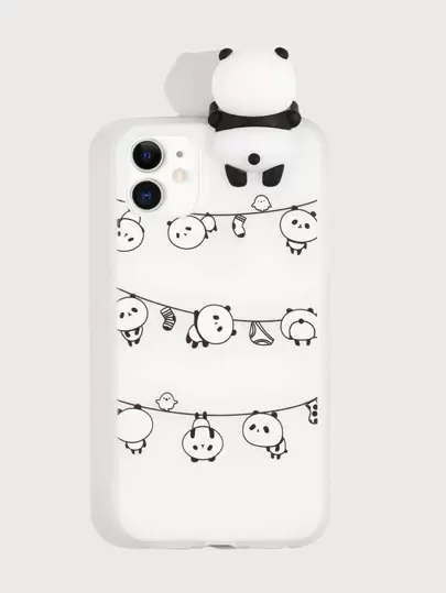 Panda Print Case Compatible With iPhone